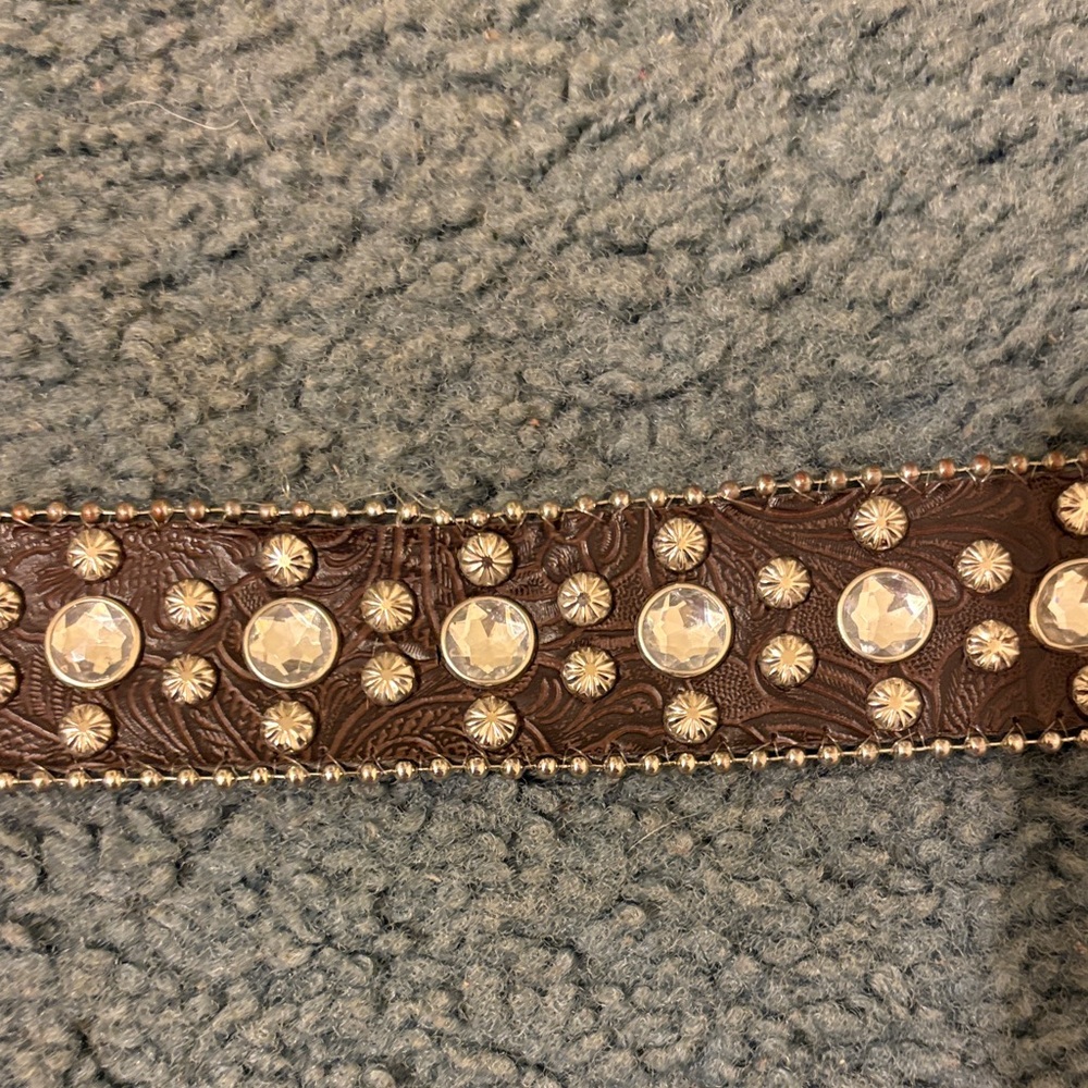 Brown Rhinestone Belt - Picture 4 of 4